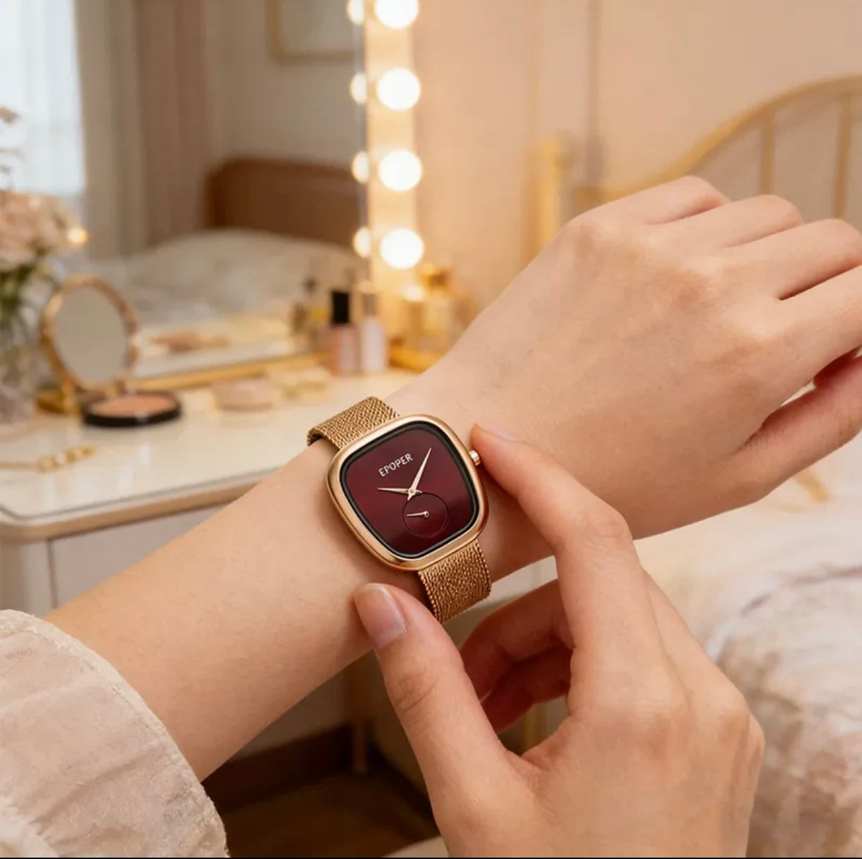 Women’s Quartz Watch with Metal Strap – Timeless Elegance
