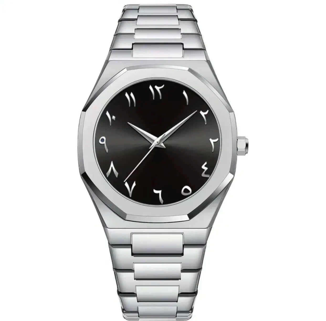 Octagonal Alloy Waterproof Quartz Watch