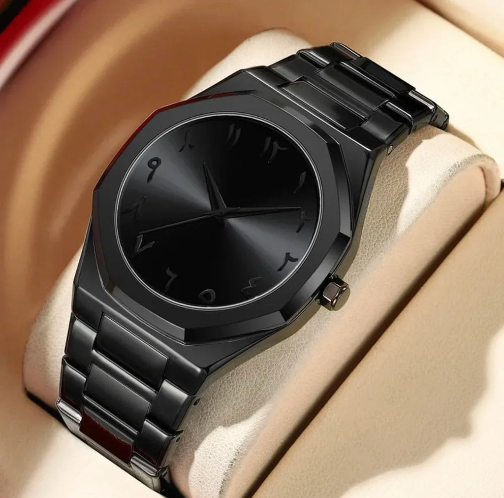 Octagonal Alloy Waterproof Quartz Watch